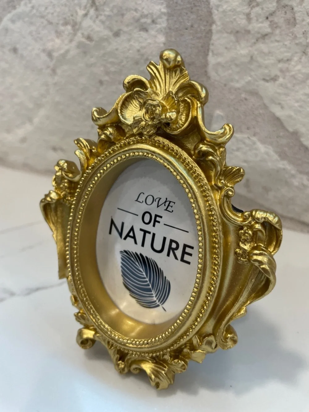 Gold Ornate Oval Picture Frame – Love of Nature